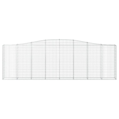 Schanskorven 5 st gewelfd 400x30x120/140 cm ijzer 5 400 x 30 x 120/140 cm