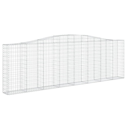 Schanskorven 8 st gewelfd 400x30x120/140 cm ijzer 8 400 x 30 x 120/140 cm