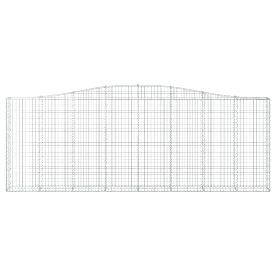 Schanskorven 2 st gewelfd 400x30x140/160 cm ijzer 2 400 x 30 x 140/160 cm