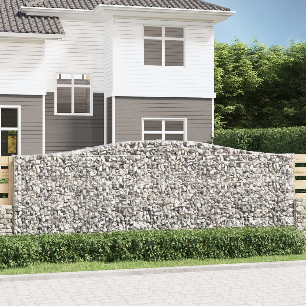 Schanskorven 3 st gewelfd 400x30x140/160 cm ijzer 3 400 x 30 x 140/160 cm