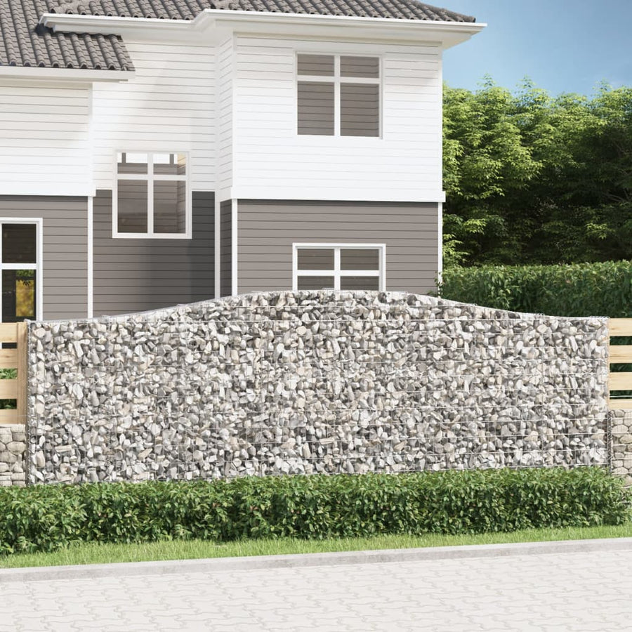 Schanskorven 3 st gewelfd 400x30x140/160 cm ijzer 3 400 x 30 x 140/160 cm