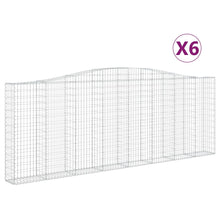 Schanskorven 6 st gewelfd 400x30x140/160 cm ijzer 6 400 x 30 x 140/160 cm