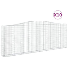 Schanskorven 10 st gewelfd 400x30x140/160 cm ijzer 10 400 x 30 x 140/160 cm