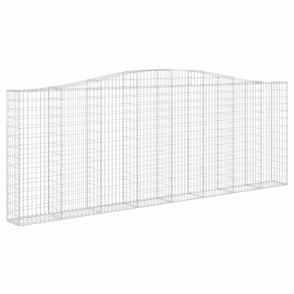 Schanskorven 10 st gewelfd 400x30x140/160 cm ijzer 10 400 x 30 x 140/160 cm