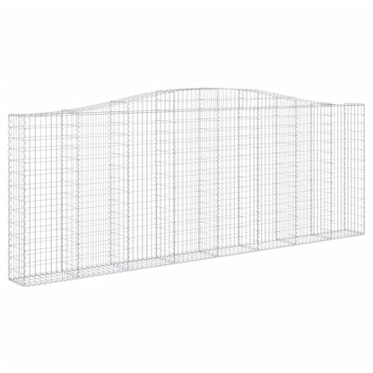 Schanskorven 10 st gewelfd 400x30x140/160 cm ijzer 10 400 x 30 x 140/160 cm