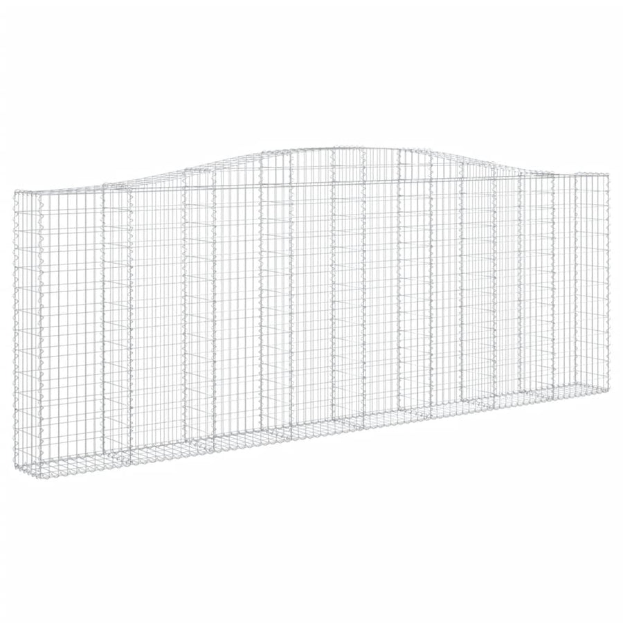 Schanskorven 10 st gewelfd 400x30x140/160 cm ijzer 10 400 x 30 x 140/160 cm