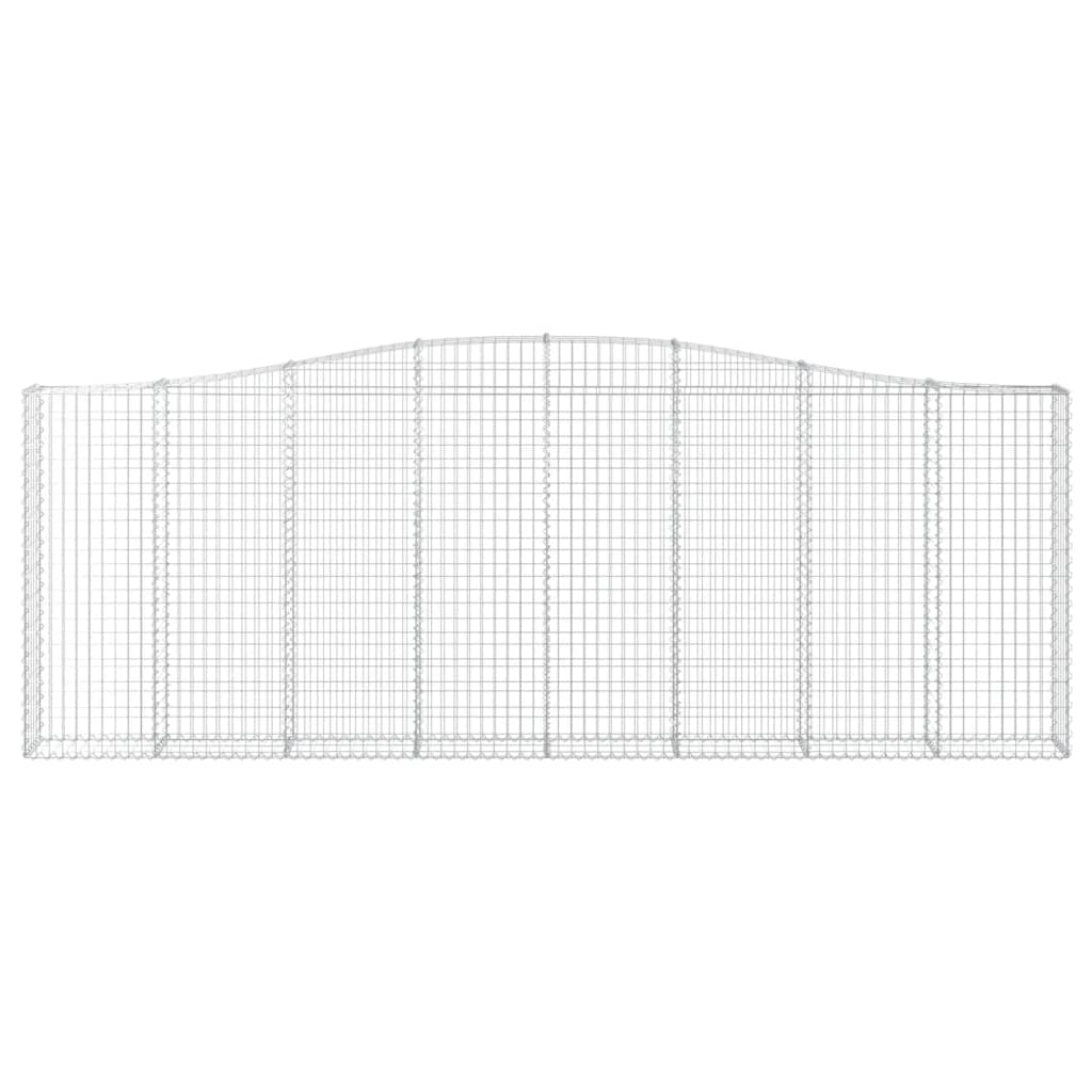 Schanskorven 15 st gewelfd 400x30x140/160 cm ijzer 15 400 x 30 x 140/160 cm