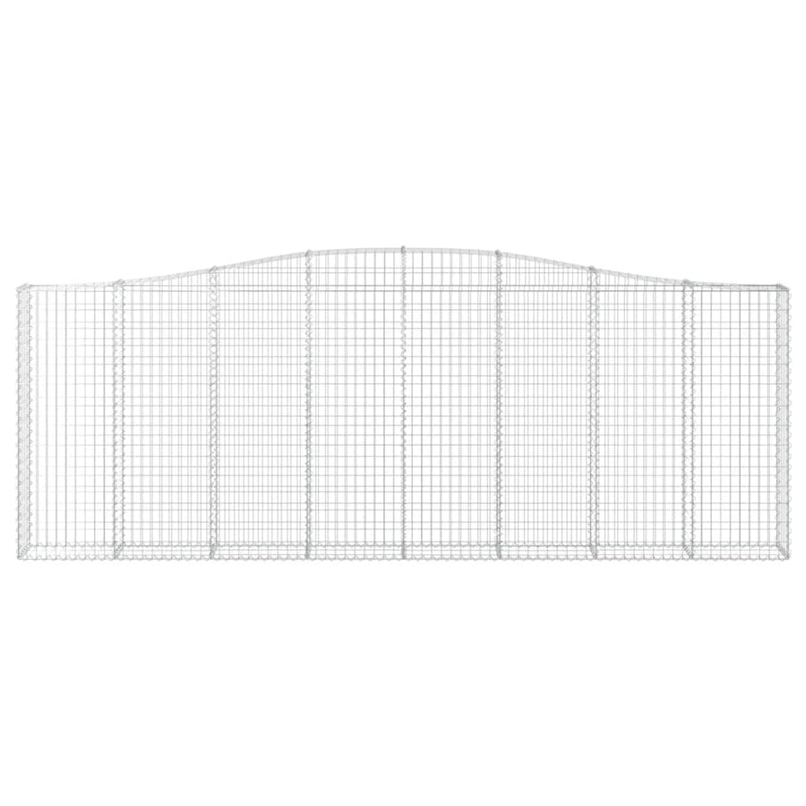 Schanskorven 15 st gewelfd 400x30x140/160 cm ijzer 15 400 x 30 x 140/160 cm