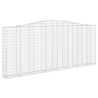 Schanskorven 2 st gewelfd 400x30x160/180 cm ijzer 2 400 x 30 x 160/180 cm