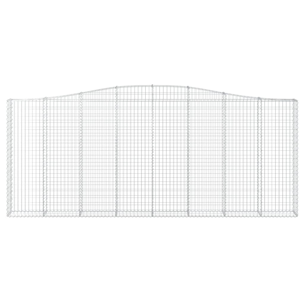 Schanskorven 2 st gewelfd 400x30x160/180 cm ijzer 2 400 x 30 x 160/180 cm