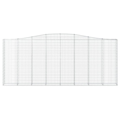 Schanskorven 2 st gewelfd 400x30x160/180 cm ijzer 2 400 x 30 x 160/180 cm