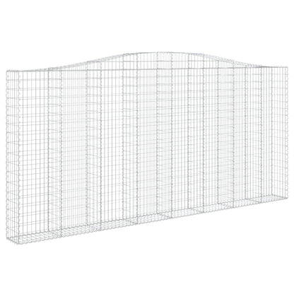 Schanskorven 2 st gewelfd 400x30x180/200 cm ijzer 2 400 x 30 x 180/200 cm
