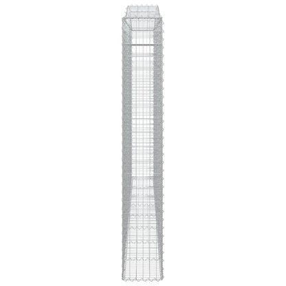 Schanskorven 2 st gewelfd 400x30x200/220 cm ijzer 2 400 x 30 x 200/220 cm
