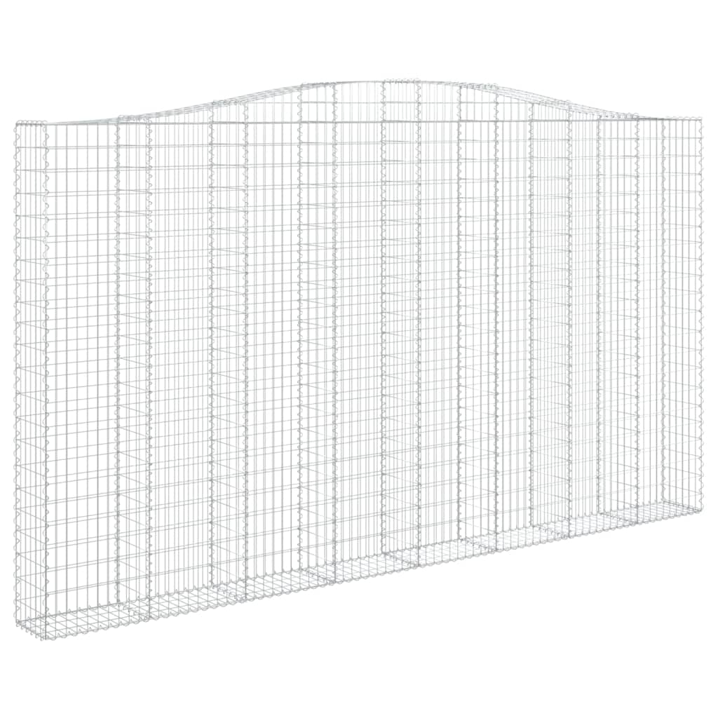 Schanskorven 2 st gewelfd 400x30x220/240 cm ijzer 2 400 x 30 x 220/240 cm