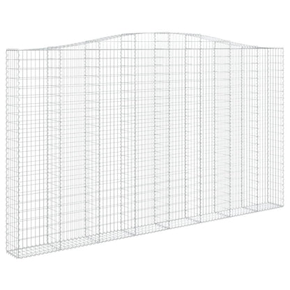 Schanskorven 3 st gewelfd 400x30x220/240 cm ijzer 3 400 x 30 x 220/240 cm