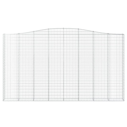 Schanskorven 3 st gewelfd 400x30x220/240 cm ijzer 3 400 x 30 x 220/240 cm