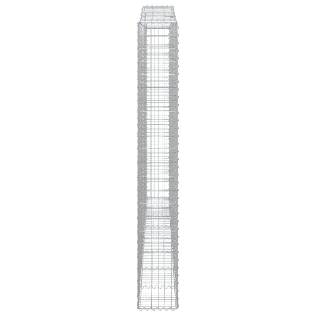 Schanskorven 3 st gewelfd 400x30x220/240 cm ijzer 3 400 x 30 x 220/240 cm