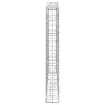 Schanskorven 5 st gewelfd 400x30x220/240 cm ijzer 5 400 x 30 x 220/240 cm
