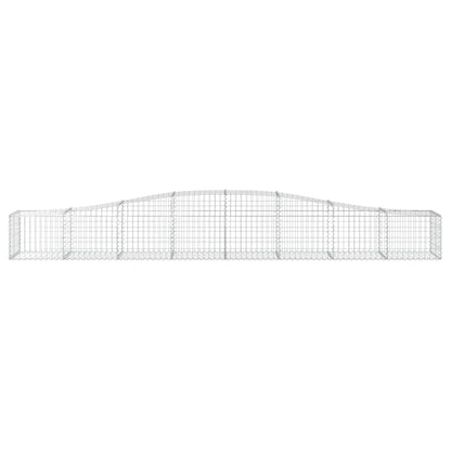 Schanskorven 2 st gewelfd 400x50x40/60 cm ijzer 2 400 x 50 x 40/60 cm