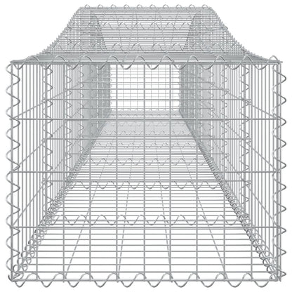 Schanskorven 2 st gewelfd 400x50x40/60 cm ijzer 2 400 x 50 x 40/60 cm
