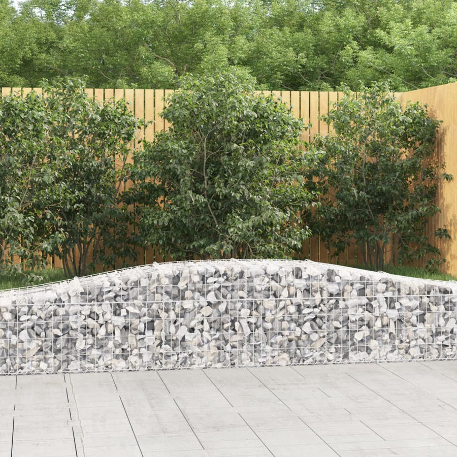 Schanskorven 3 st gewelfd 400x50x40/60 cm ijzer 3 400 x 50 x 40/60 cm