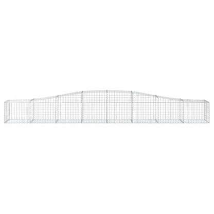 Schanskorven 4 st gewelfd 400x50x40/60 cm ijzer 4 400 x 50 x 40/60 cm