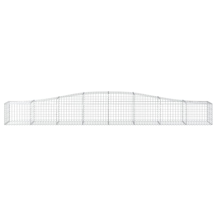 Schanskorven 5 st gewelfd 400x50x40/60 cm ijzer 5 400 x 50 x 40/60 cm