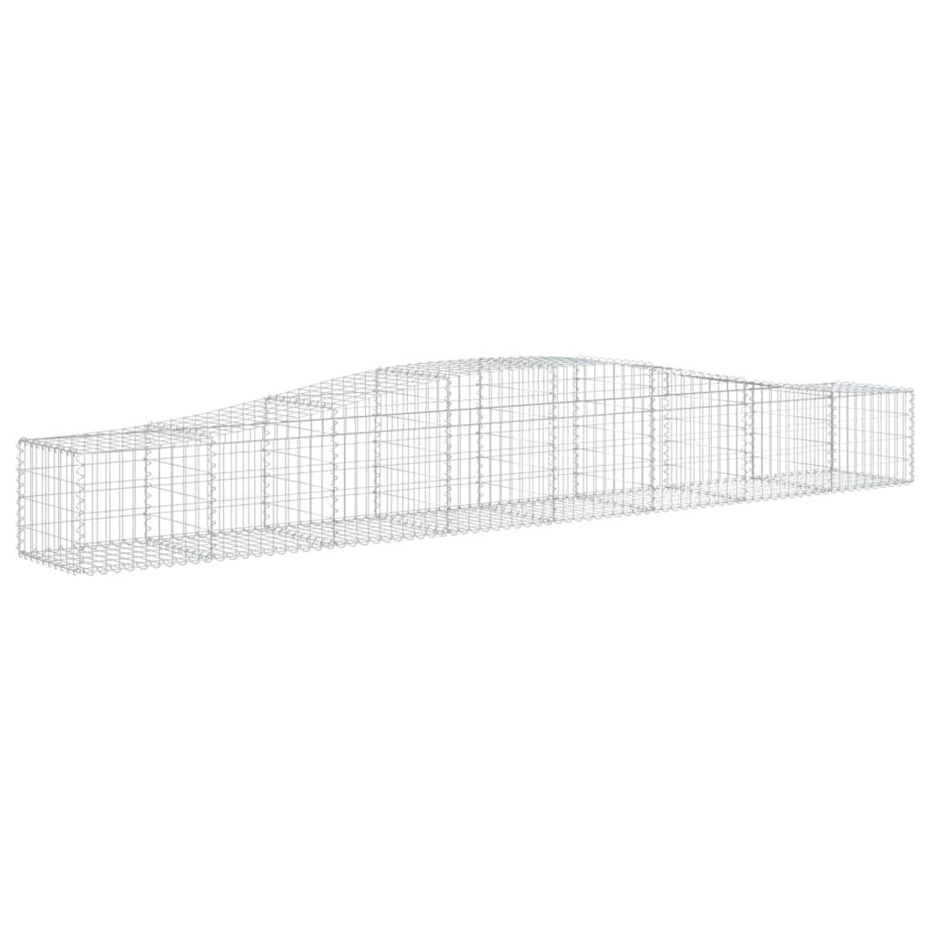 Schanskorven 6 st gewelfd 400x50x40/60 cm ijzer 6 400 x 50 x 40/60 cm