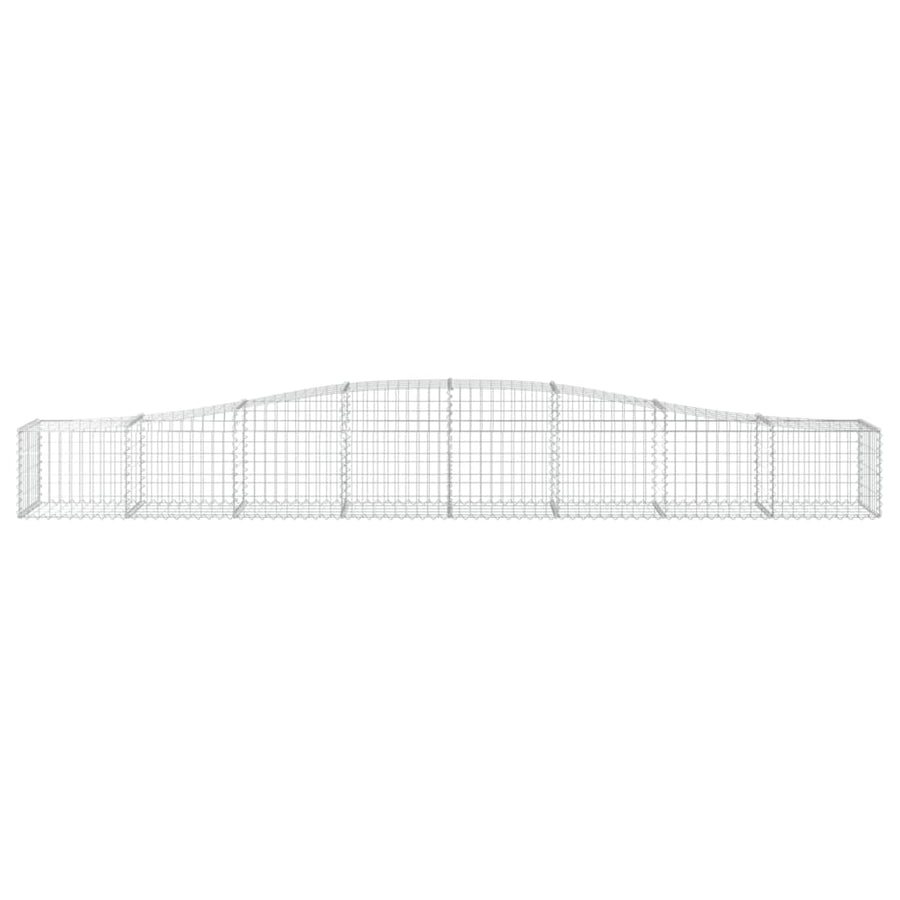 Schanskorven 7 st gewelfd 400x50x40/60 cm ijzer 7 400 x 50 x 40/60 cm