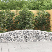 Schanskorven 9 st gewelfd 400x50x40/60 cm gegalvaniseerd ijzer 9 400 x 50 x 40/60 cm