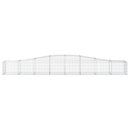 Schanskorven 25 st gewelfd 400x50x40/60 cm gegalvaniseerd ijzer 25 400 x 50 x 40/60 cm