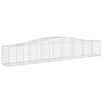Schanskorven 20 st gewelfd 400x50x60/80 cm gegalvaniseerd ijzer 20 400 x 50 x 60/80 cm