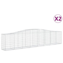 Schanskorven 2 st gewelfd 400x50x80/100 cmg ijzer 2 400 x 50 x 80/100 cm