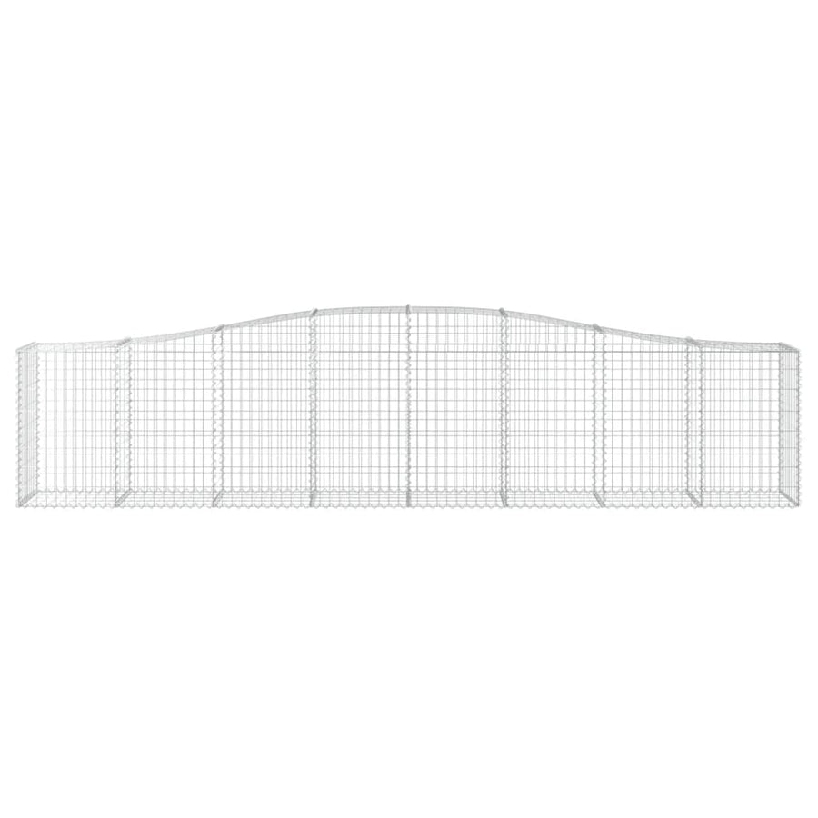 Schanskorven 2 st gewelfd 400x50x80/100 cmg ijzer 2 400 x 50 x 80/100 cm