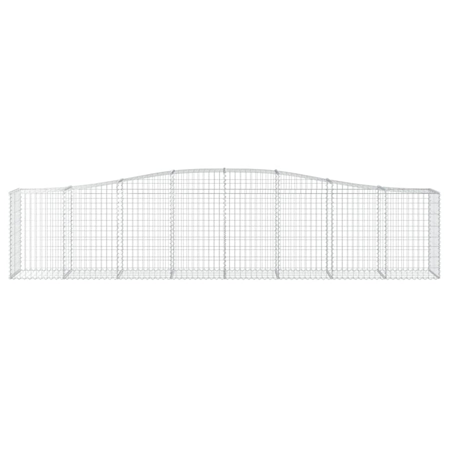 Schanskorven 10 st gewelfd 400x50x80/100 cm ijzer 10 400 x 50 x 80/100 cm