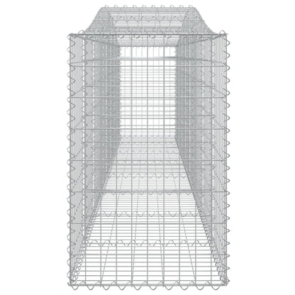Schanskorven 10 st gewelfd 400x50x80/100 cm ijzer 10 400 x 50 x 80/100 cm