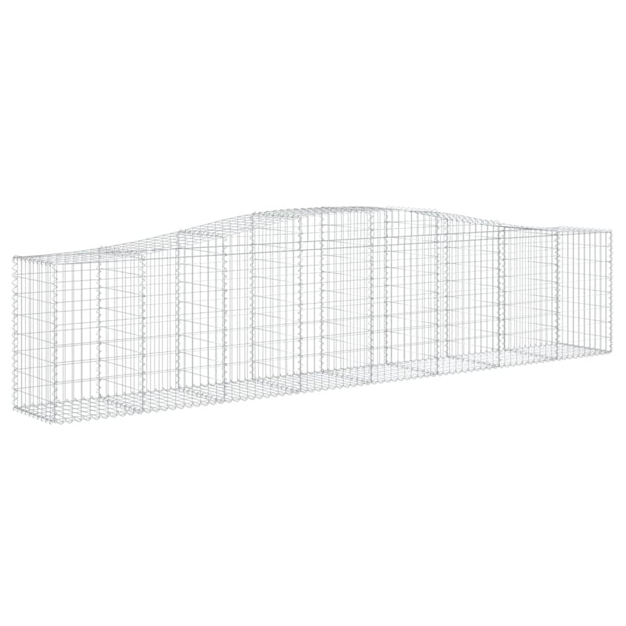 Schanskorven 20 st gewelfd 400x50x80/100 cm ijzer 20 400 x 50 x 80/100 cm