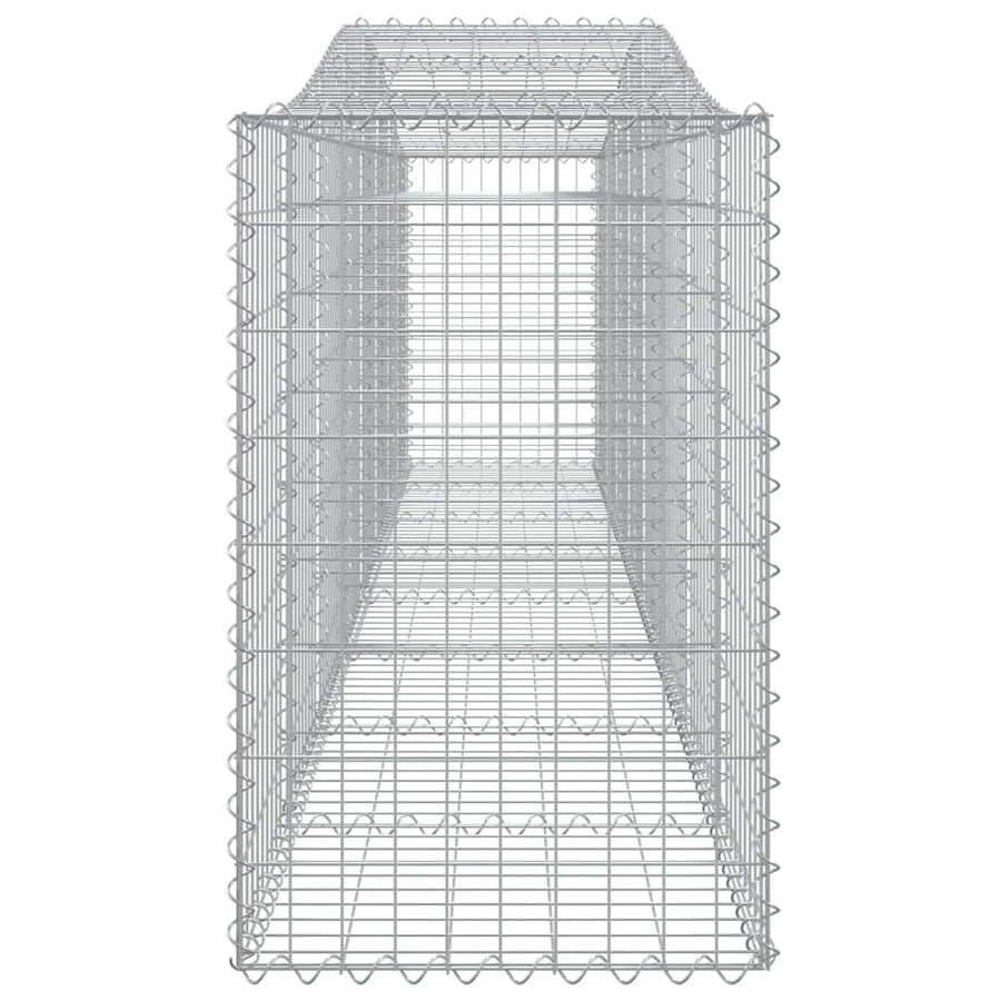 Schanskorven 20 st gewelfd 400x50x80/100 cm ijzer 20 400 x 50 x 80/100 cm