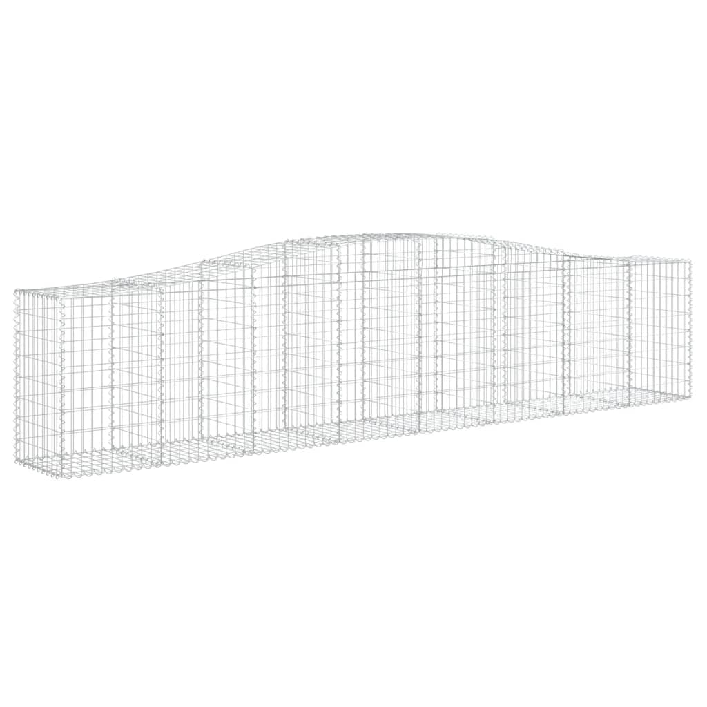 Schanskorven 25 st gewelfd 400x50x80/100 cm ijzer 25 400 x 50 x 80/100 cm