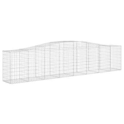 Schanskorven 25 st gewelfd 400x50x80/100 cm ijzer 25 400 x 50 x 80/100 cm