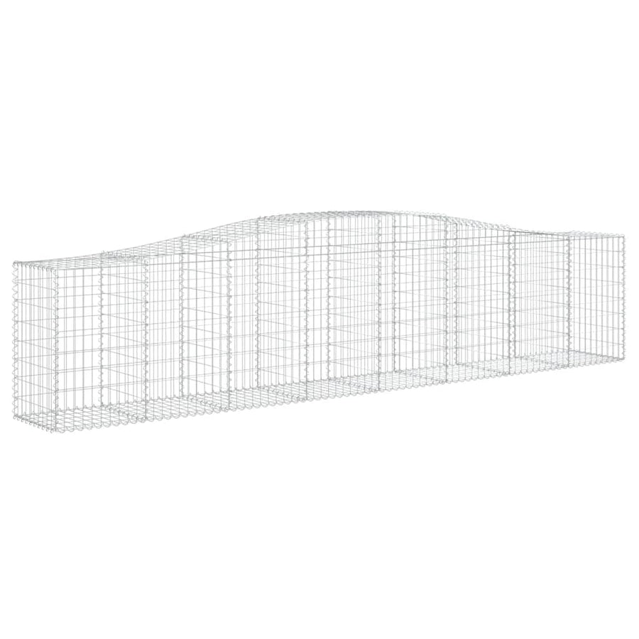 Schanskorven 25 st gewelfd 400x50x80/100 cm ijzer 25 400 x 50 x 80/100 cm
