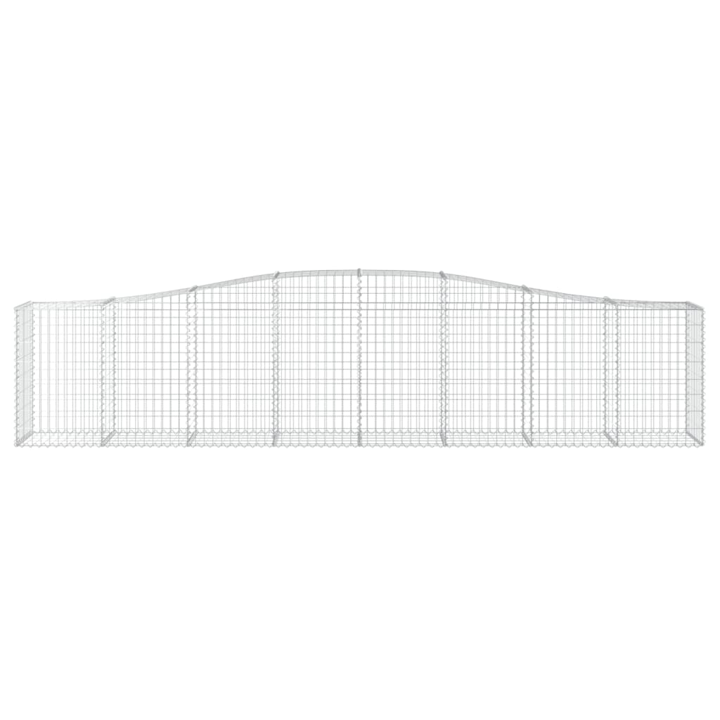 Schanskorven 25 st gewelfd 400x50x80/100 cm ijzer 25 400 x 50 x 80/100 cm