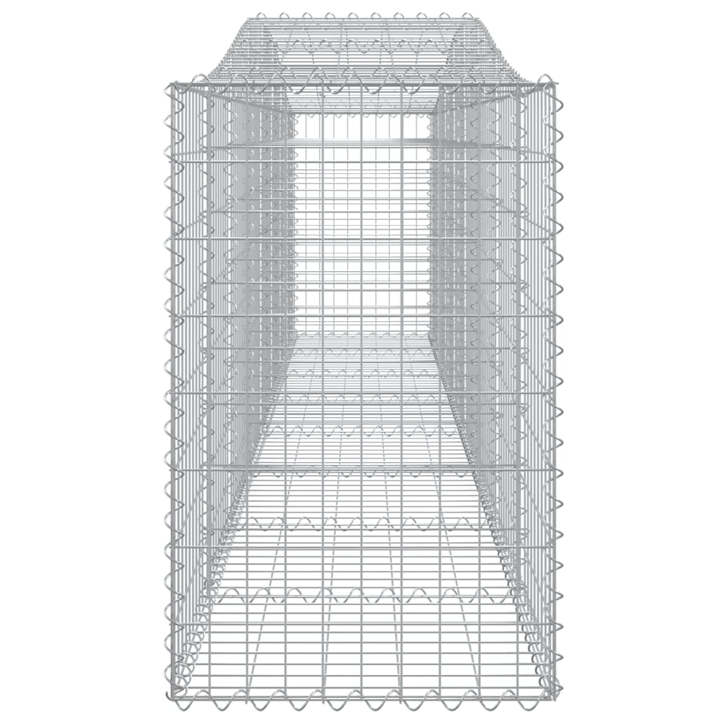 Schanskorven 25 st gewelfd 400x50x80/100 cm ijzer 25 400 x 50 x 80/100 cm