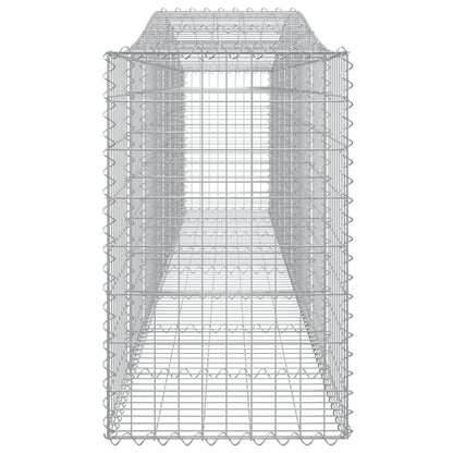 Schanskorven 25 st gewelfd 400x50x80/100 cm ijzer 25 400 x 50 x 80/100 cm