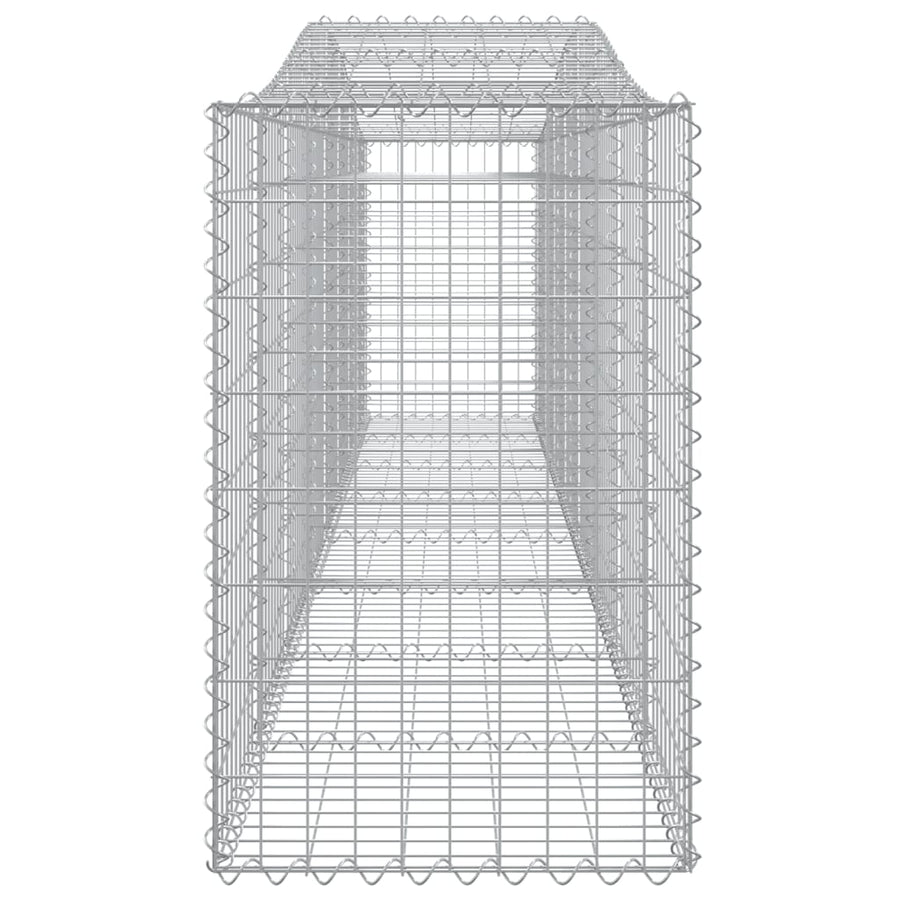 Schanskorven 25 st gewelfd 400x50x80/100 cm ijzer 25 400 x 50 x 80/100 cm