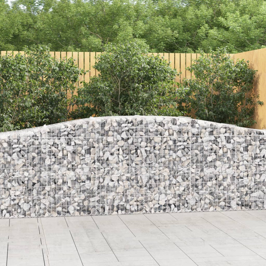 Schanskorven 25 st gewelfd 400x50x80/100 cm ijzer 25 400 x 50 x 80/100 cm