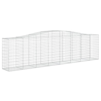 Schanskorven 2 st gewelfd 400x50x100/120 cm ijzer 2 400 x 50 x 100/120 cm