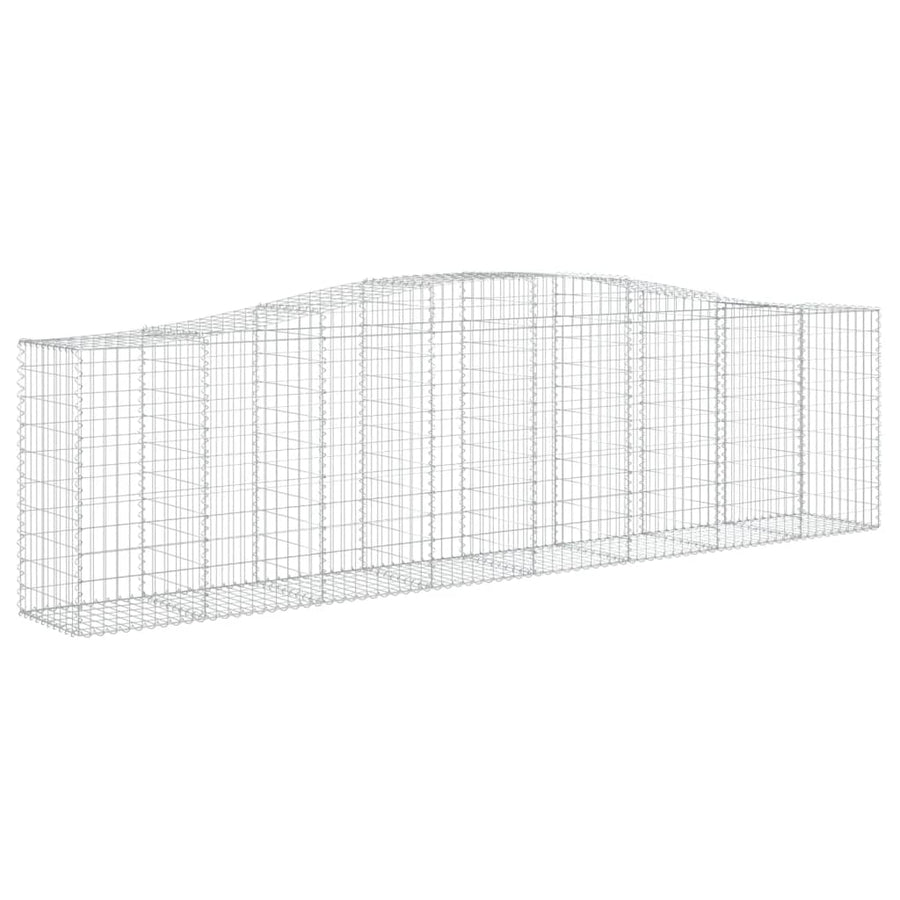 Schanskorven 3 st gewelfd 400x50x100/120 cm ijzer 3 400 x 50 x 100/120 cm