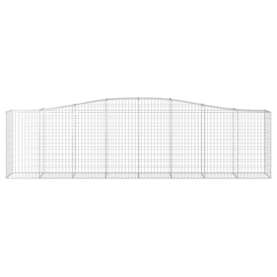 Schanskorven 3 st gewelfd 400x50x100/120 cm ijzer 3 400 x 50 x 100/120 cm