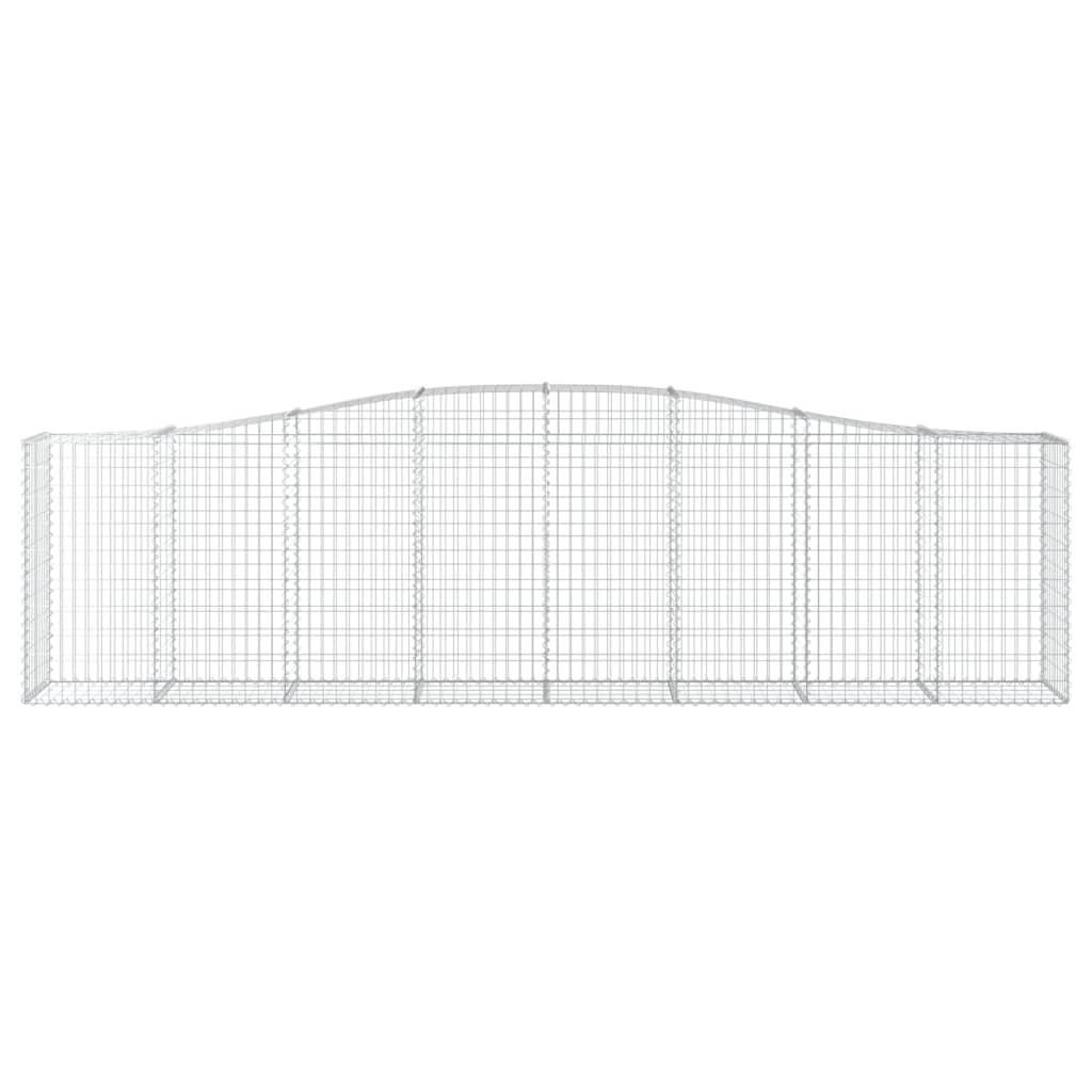 Schanskorven 5 st gewelfd 400x50x100/120 cm ijzer 5 400 x 50 x 100/120 cm